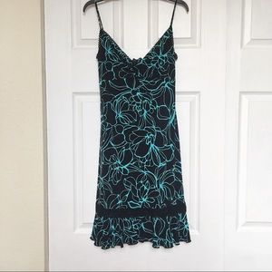 Vintage Tadashi Dress-Blue/Black-Size M